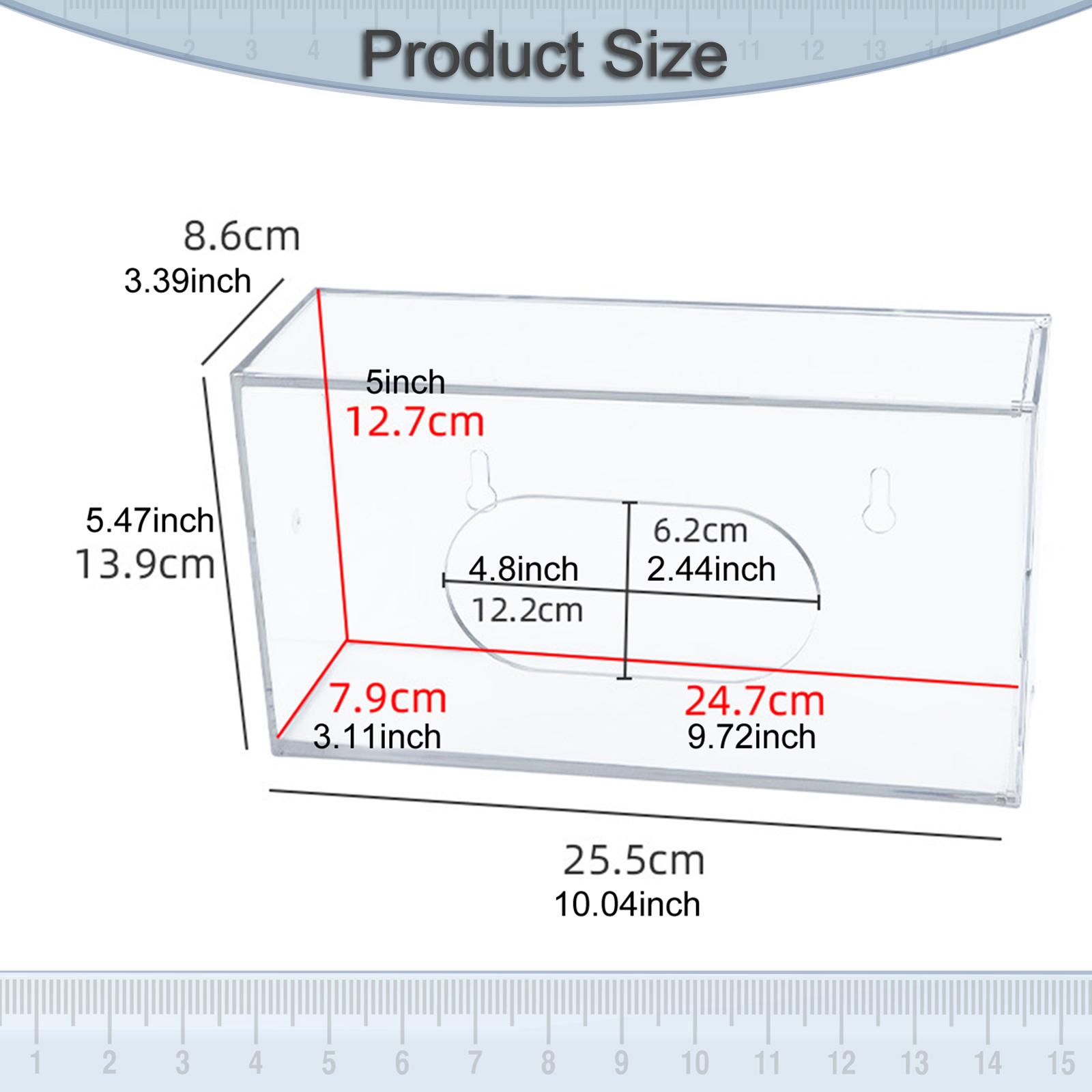 Medical Lab Design - Sturdy Disposable Glove Box Holder Transparent
