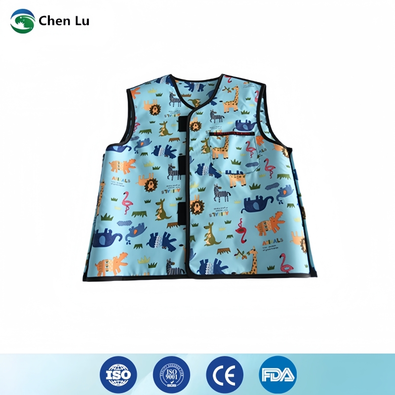 Medical Lab Design - 0.5mmpb Kids Short Lead Vest Velcro