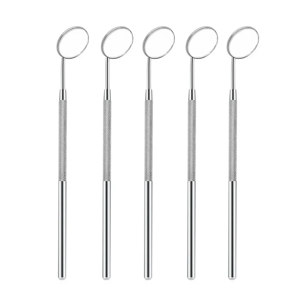 Dental Mirror Probe - 5pcs Stainless Steel Dental Mouth Mirror