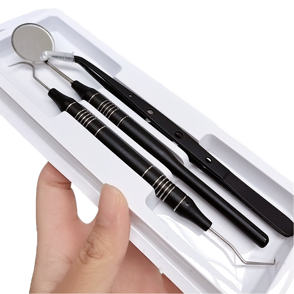 Dental Black & Gold 3Pcs Stain - đánh giá và giá Dental Mirror Probe