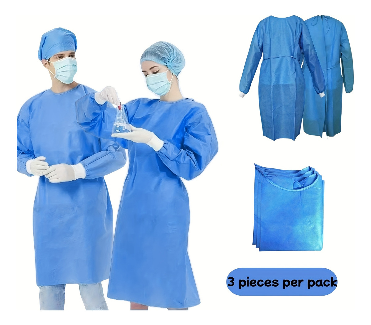 3pcs 45gsm SMS Three-Layer Com - đánh giá và giá Medical Lab Design