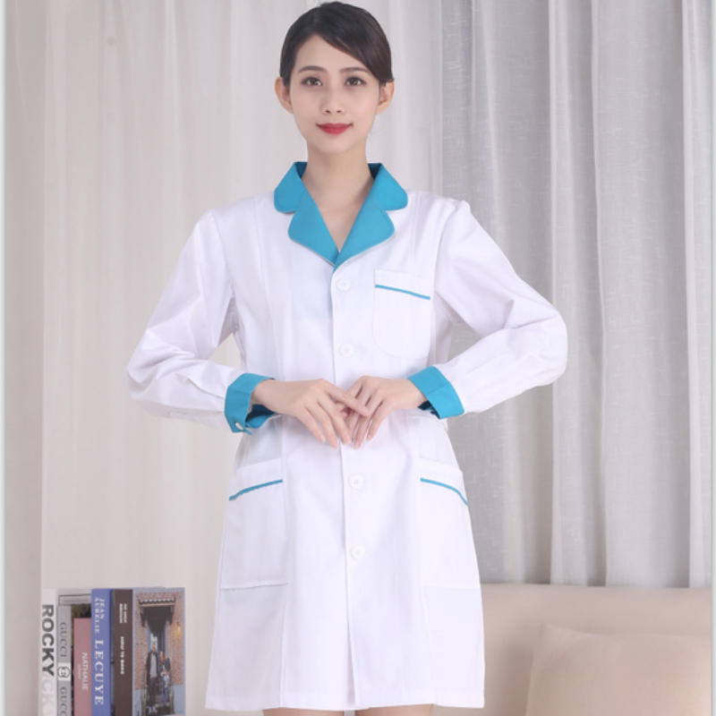 White Nurse Uniforms Short Sle - đánh giá và giá Medical Lab Logo