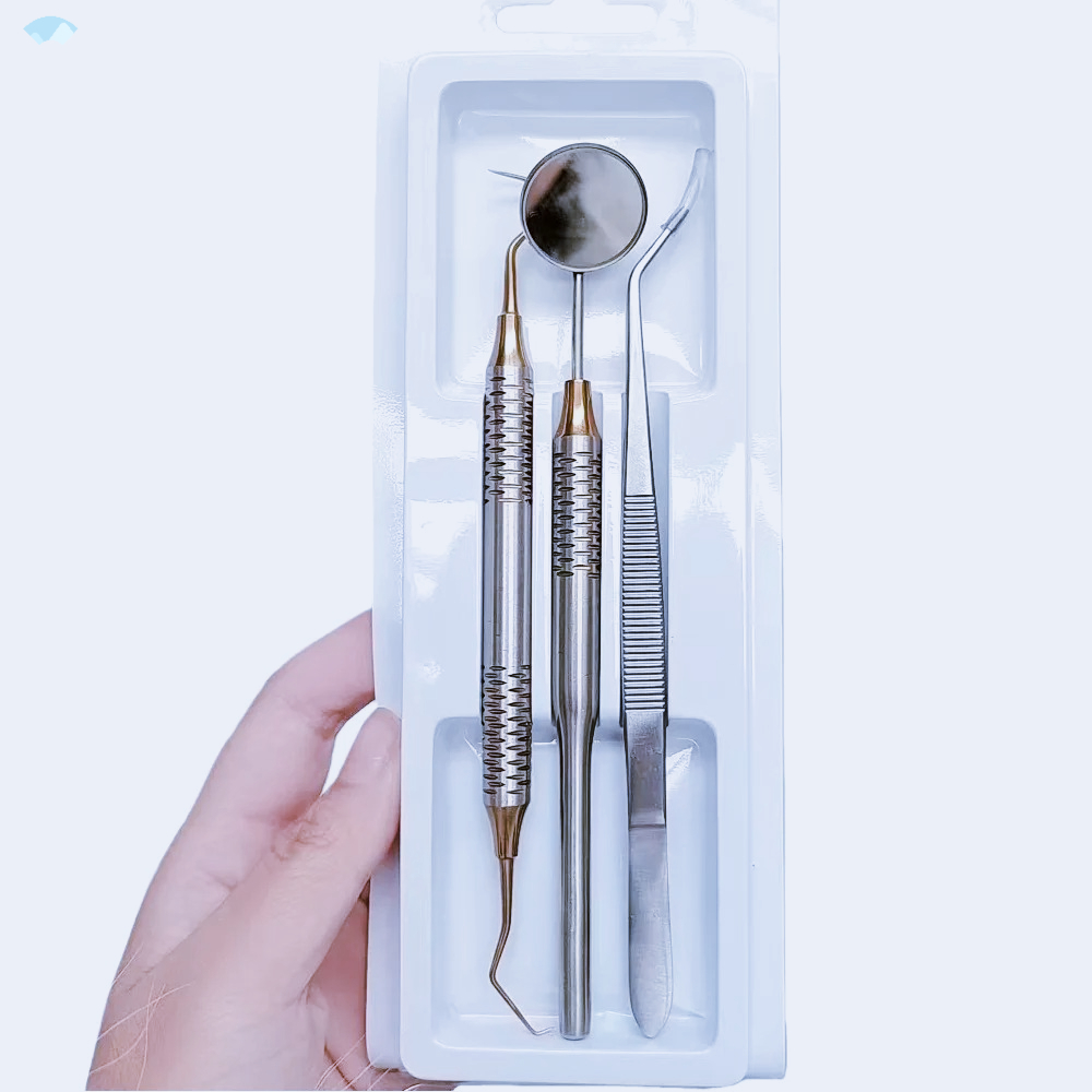 Black Gold 3Pcs Dental Instrum - đánh giá và giá Dental Mirror Probe