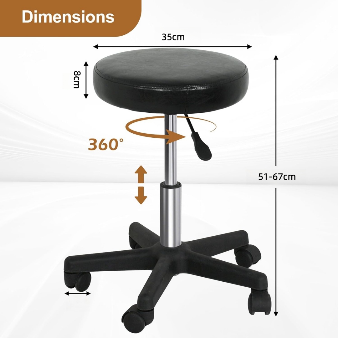 Rolling Stool With Wheels PVC  - đánh giá và giá Medical Lab Officer