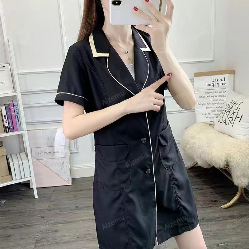 Black Beauty Salon uniform sho - đánh giá và giá Medical Lab Logo
