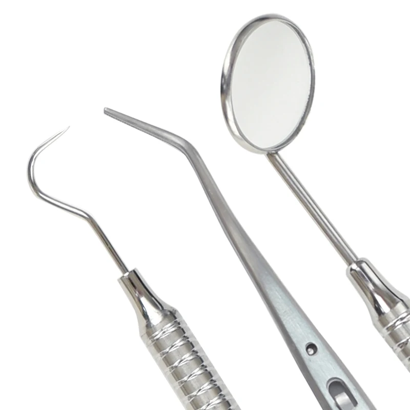 3Pcs Dental Stainless Steel Mi - đánh giá và giá Dental Mirror Probe