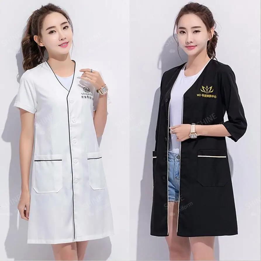 beauty uniform beautician Cust - đánh giá và giá Medical Lab Logo